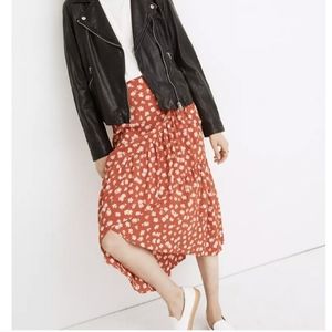NWOT Madewell ruffle midi skirt, size 12